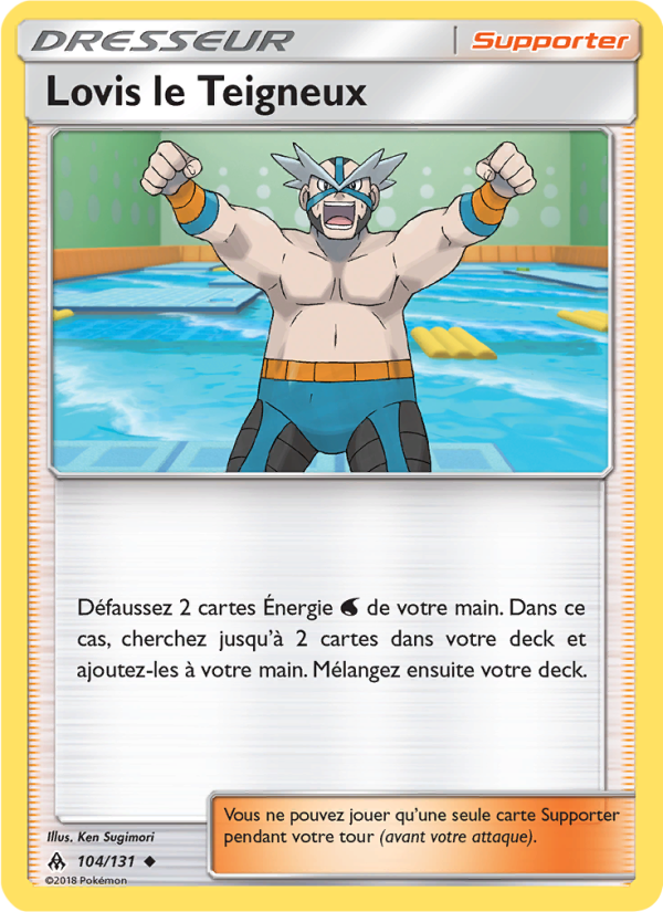 Lovis le Teigneux 104 — Grauen Der Lichtfinsternis (French Pokémon TCG card)