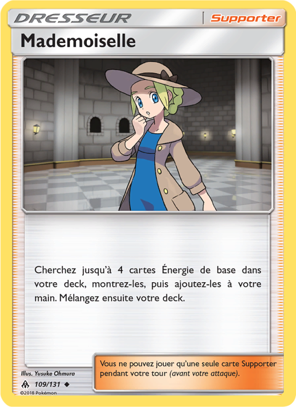 Mademoiselle 109 — Grauen Der Lichtfinsternis (French Pokémon TCG card)