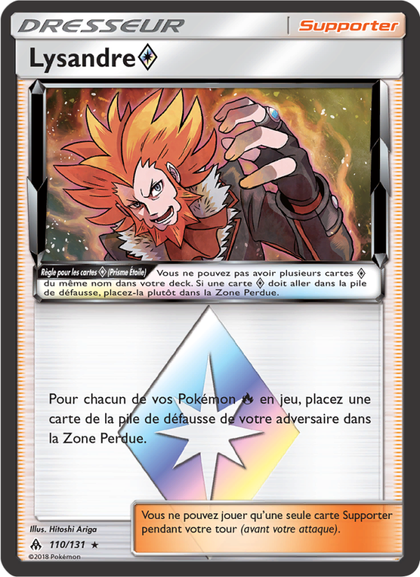 Lysandre ◇ 110 — Grauen Der Lichtfinsternis (French Pokémon TCG card)