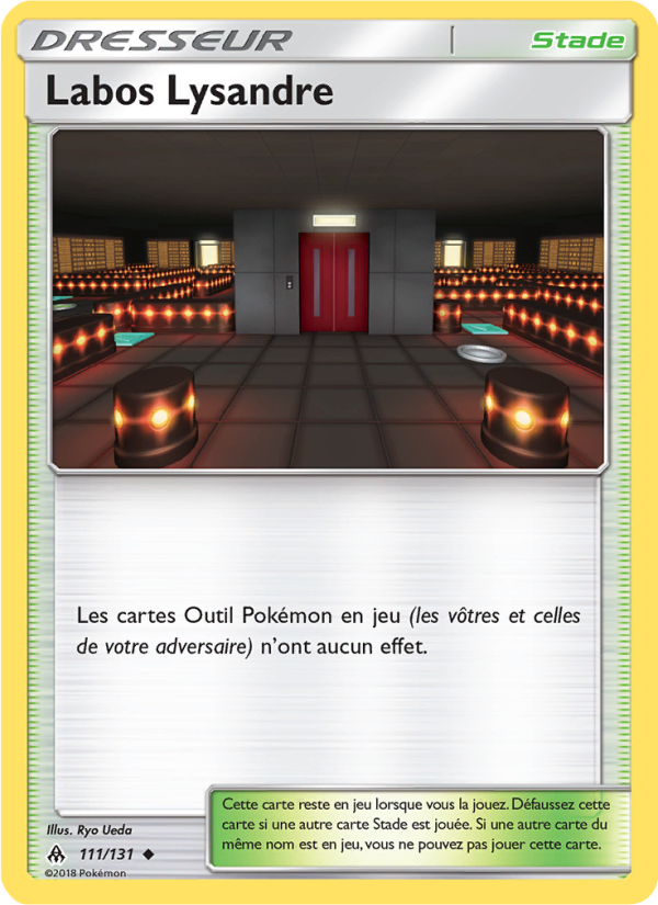 Labos Lysandre 111 — Grauen Der Lichtfinsternis (French Pokémon TCG card)