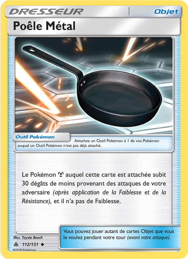 Poêle Métal 112 — Grauen Der Lichtfinsternis (French Pokémon TCG card)