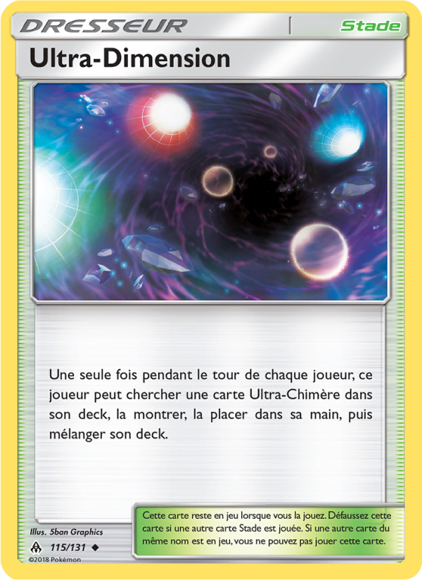 Ultra-Dimension 115 — Grauen Der Lichtfinsternis (French Pokémon TCG card)