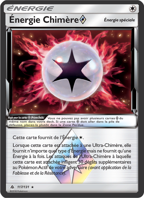 Énergie Chimère ◇ 117 — Grauen Der Lichtfinsternis (French Pokémon TCG card)