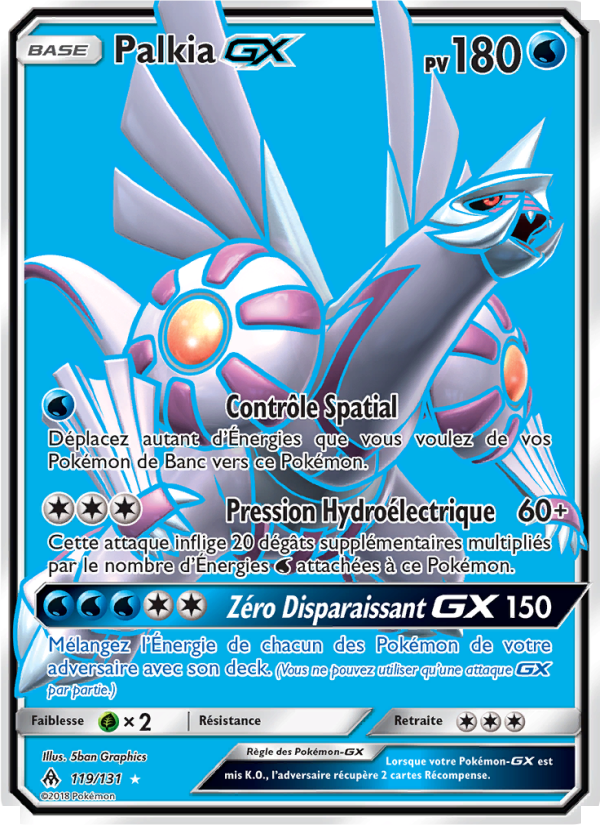 Palkia GX 119 — Grauen Der Lichtfinsternis (French Pokémon TCG card)
