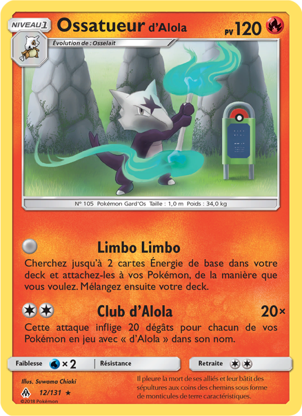 Ossatueur d’Alola 12 — Grauen Der Lichtfinsternis (French Pokémon TCG card)