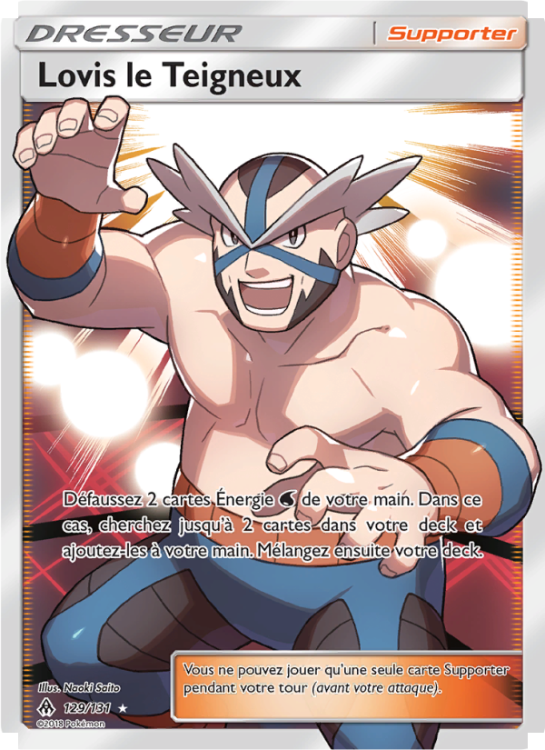Lovis le Teigneux 129 — Grauen Der Lichtfinsternis (French Pokémon TCG card)