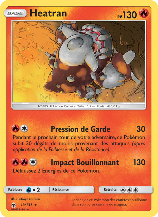Heatran 13 — Grauen Der Lichtfinsternis (French Pokémon TCG card)