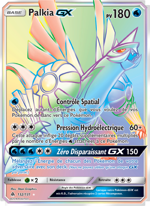 Palkia GX 132 — Grauen Der Lichtfinsternis (French Pokémon TCG card)
