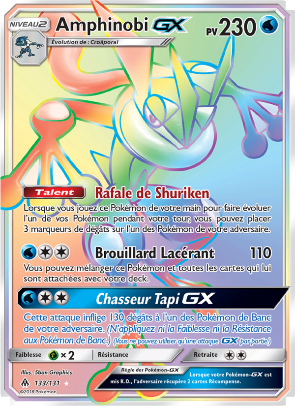 Amphinobi GX 133 — Grauen Der Lichtfinsternis (French Pokémon TCG card)