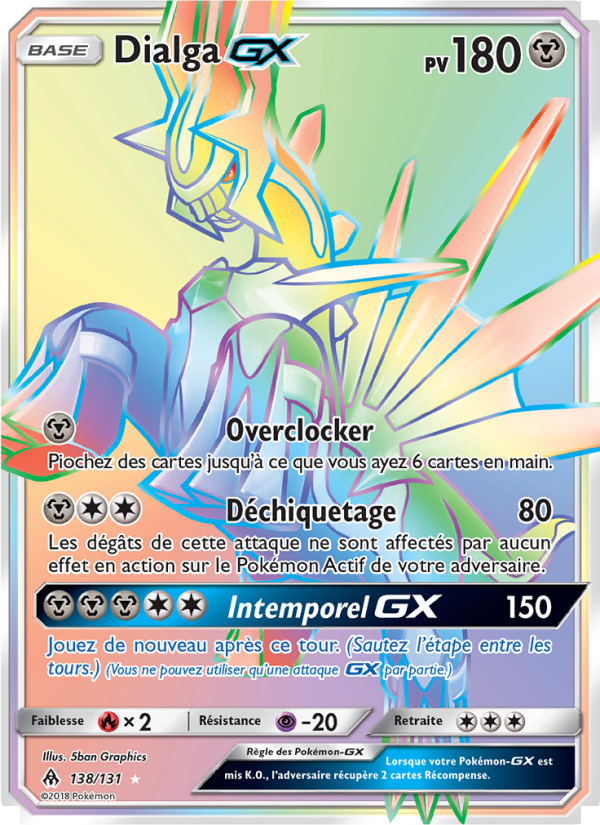Dialga GX 138 — Grauen Der Lichtfinsternis (French Pokémon TCG card)