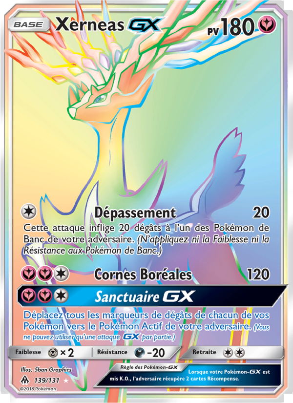 Xerneas GX 139 — Grauen Der Lichtfinsternis (French Pokémon TCG card)