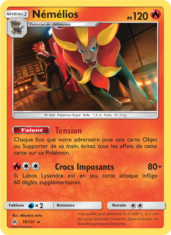 Némélios 19 — Grauen Der Lichtfinsternis (French Pokémon TCG card)