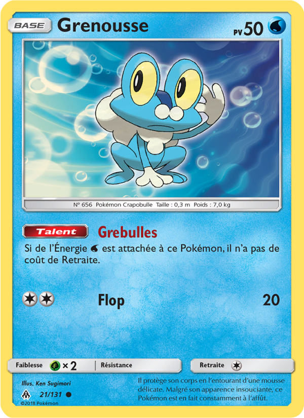 Grenousse 21 — Grauen Der Lichtfinsternis (French Pokémon TCG card)