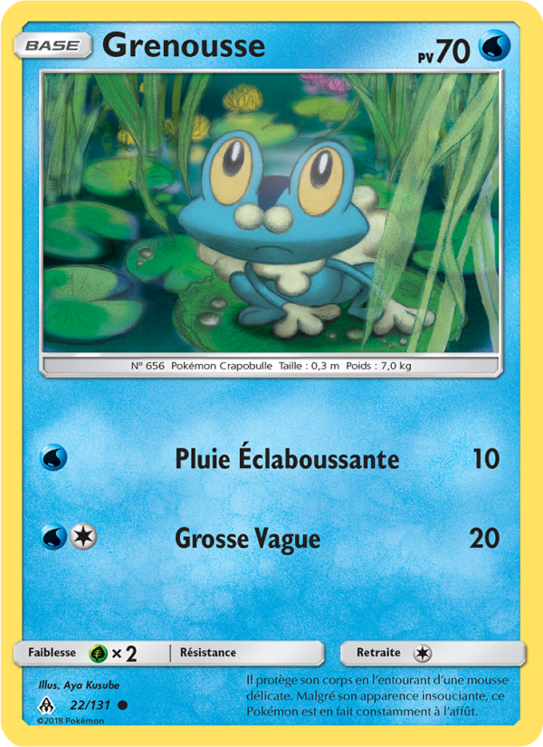 Grenousse 22 — Grauen Der Lichtfinsternis (French Pokémon TCG card)