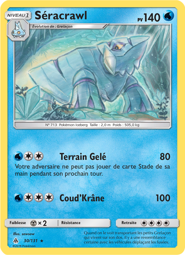 Séracrawl 30 — Grauen Der Lichtfinsternis (French Pokémon TCG card)