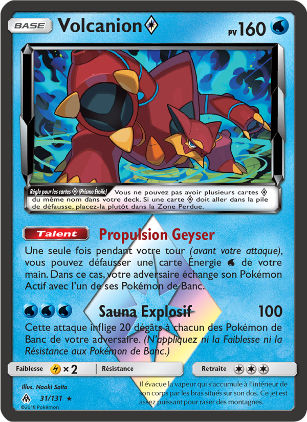 Volcanion ◇ 31 — Grauen Der Lichtfinsternis (French Pokémon TCG card)
