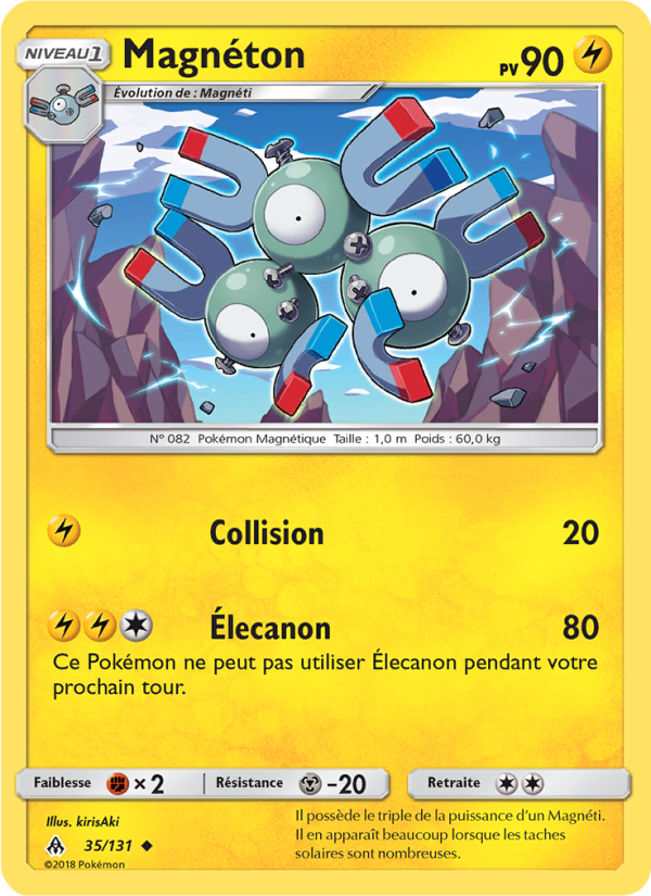 Magnéton 35 — Grauen Der Lichtfinsternis (French Pokémon TCG card)
