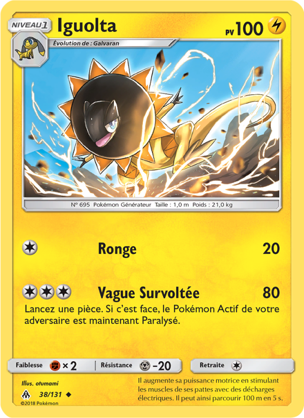 Iguolta 38 — Grauen Der Lichtfinsternis (French Pokémon TCG card)