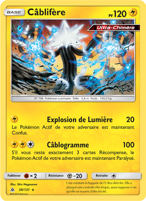 Câblifère 39 — Grauen Der Lichtfinsternis (French Pokémon TCG card)