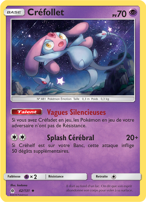 Créfollet 42 — Grauen Der Lichtfinsternis (French Pokémon TCG card)