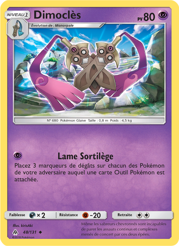 Dimoclès 48 — Grauen Der Lichtfinsternis (French Pokémon TCG card)