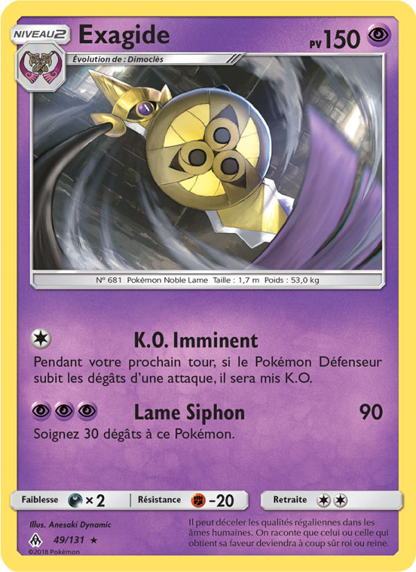 Exagide 49 — Grauen Der Lichtfinsternis (French Pokémon TCG card)