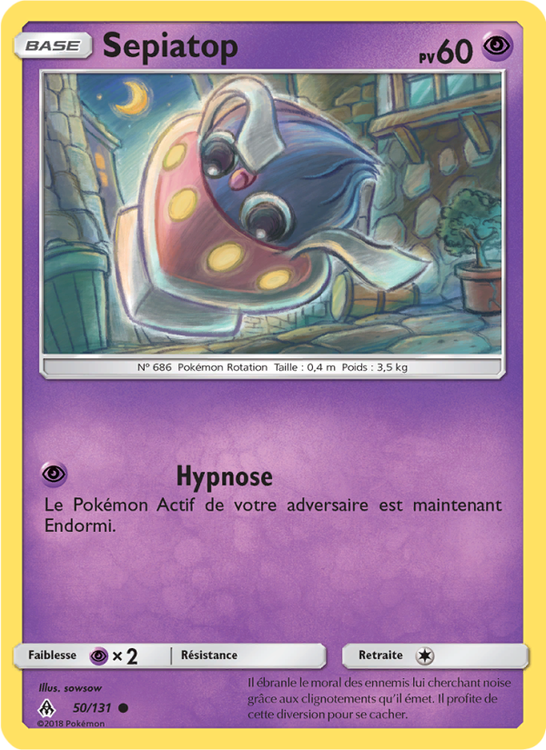 Sepiatop 50 — Grauen Der Lichtfinsternis (French Pokémon TCG card)