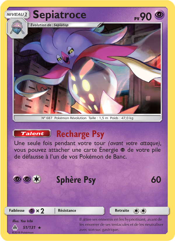 Sepiatroce 51 — Grauen Der Lichtfinsternis (French Pokémon TCG card)