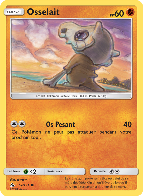 Osselait 57 — Grauen Der Lichtfinsternis (French Pokémon TCG card)