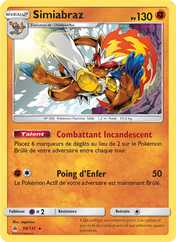 Simiabraz 59 — Grauen Der Lichtfinsternis (French Pokémon TCG card)
