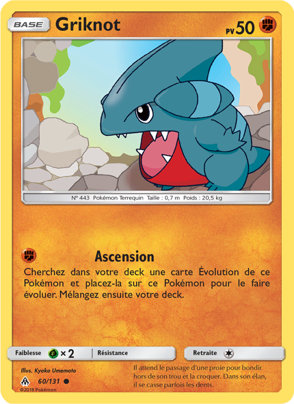 Griknot 60 — Grauen Der Lichtfinsternis (French Pokémon TCG card)