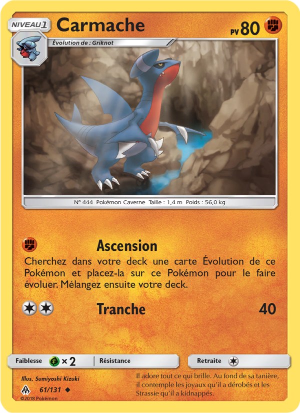 Carmache 61 — Grauen Der Lichtfinsternis (French Pokémon TCG card)
