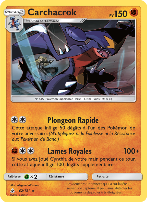 Carchacrok 62 — Grauen Der Lichtfinsternis (French Pokémon TCG card)