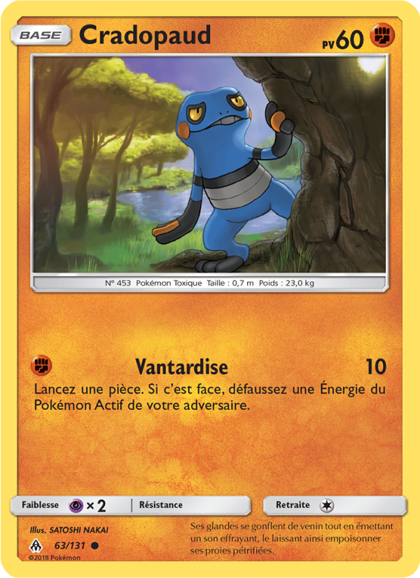 Cradopaud 63 — Grauen Der Lichtfinsternis (French Pokémon TCG card)