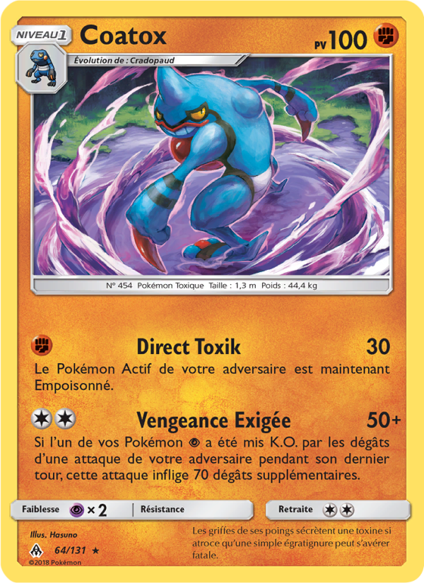 Coatox 64 — Grauen Der Lichtfinsternis (French Pokémon TCG card)