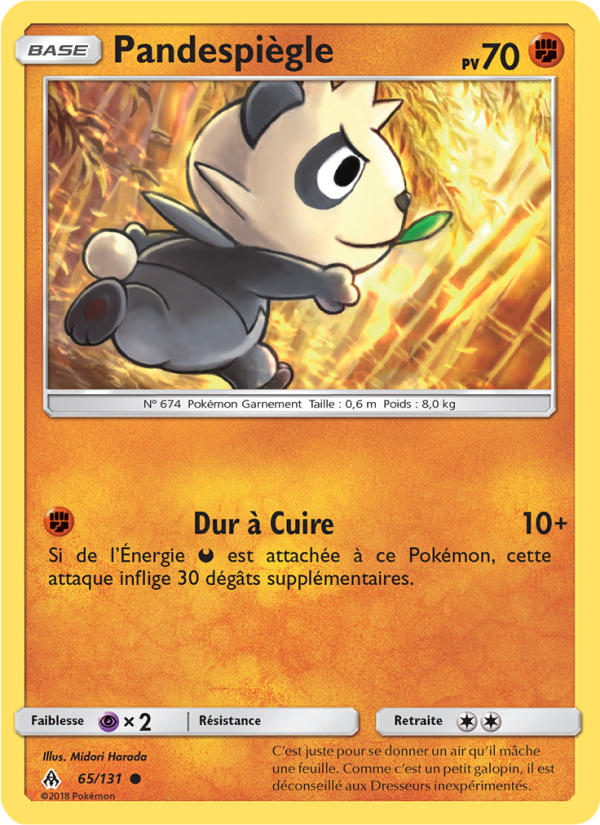 Pandespiègle 65 — Grauen Der Lichtfinsternis (French Pokémon TCG card)