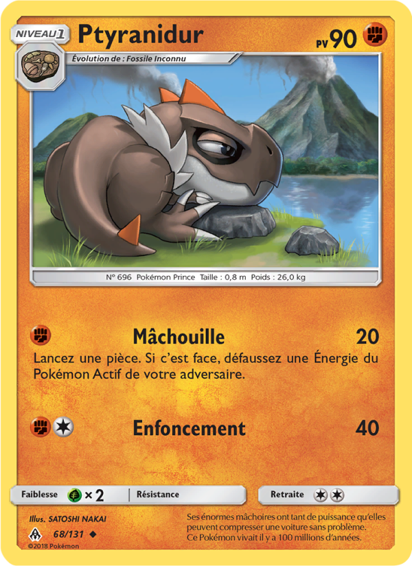 Ptyranidur 68 — Grauen Der Lichtfinsternis (French Pokémon TCG card)