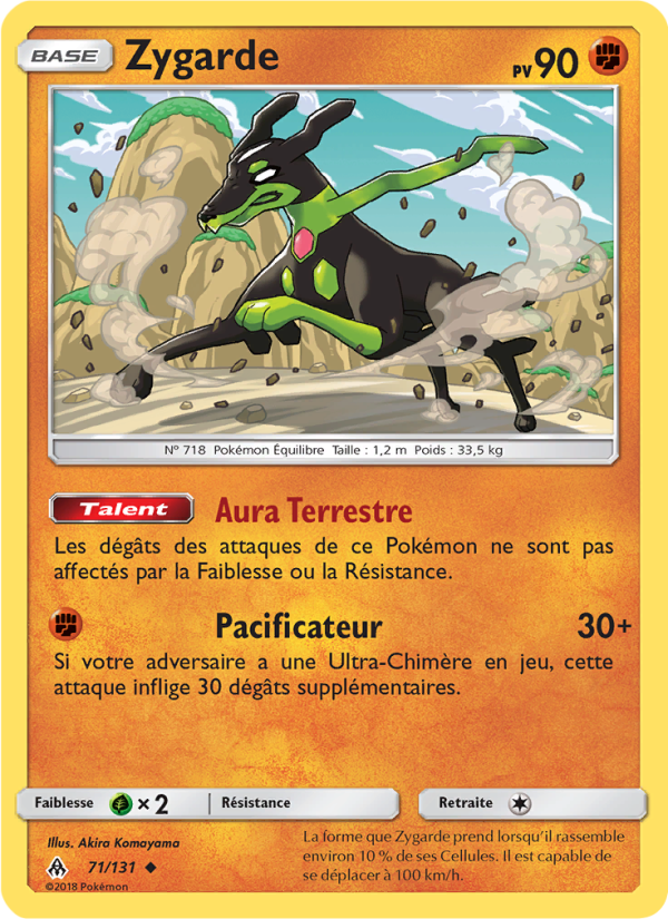 Zygarde 71 — Grauen Der Lichtfinsternis (French Pokémon TCG card)