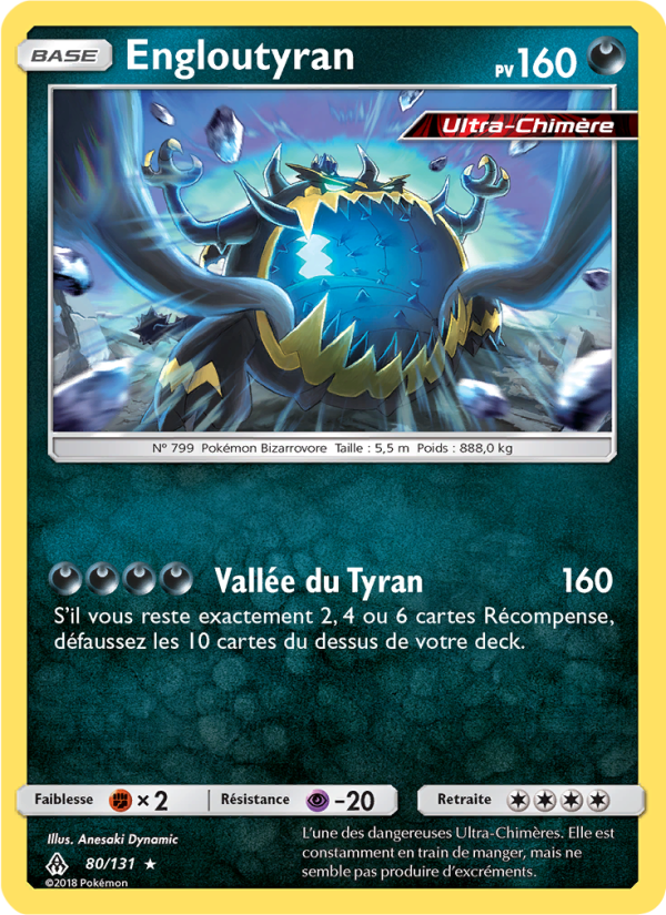 Engloutyran 80 — Grauen Der Lichtfinsternis (French Pokémon TCG card)