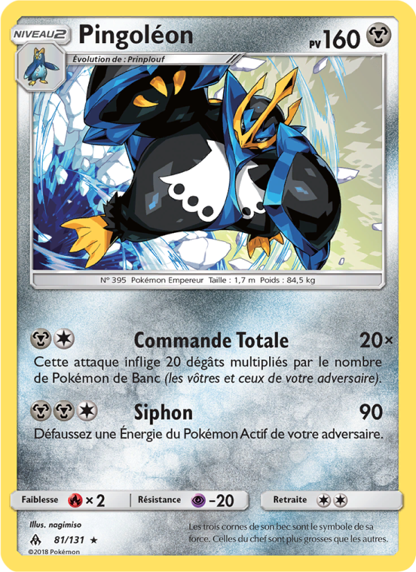 Pingoléon 81 — Grauen Der Lichtfinsternis (French Pokémon TCG card)