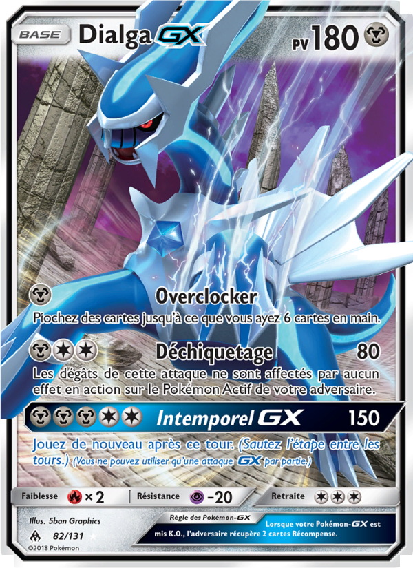 Dialga GX 82 — Grauen Der Lichtfinsternis (French Pokémon TCG card)