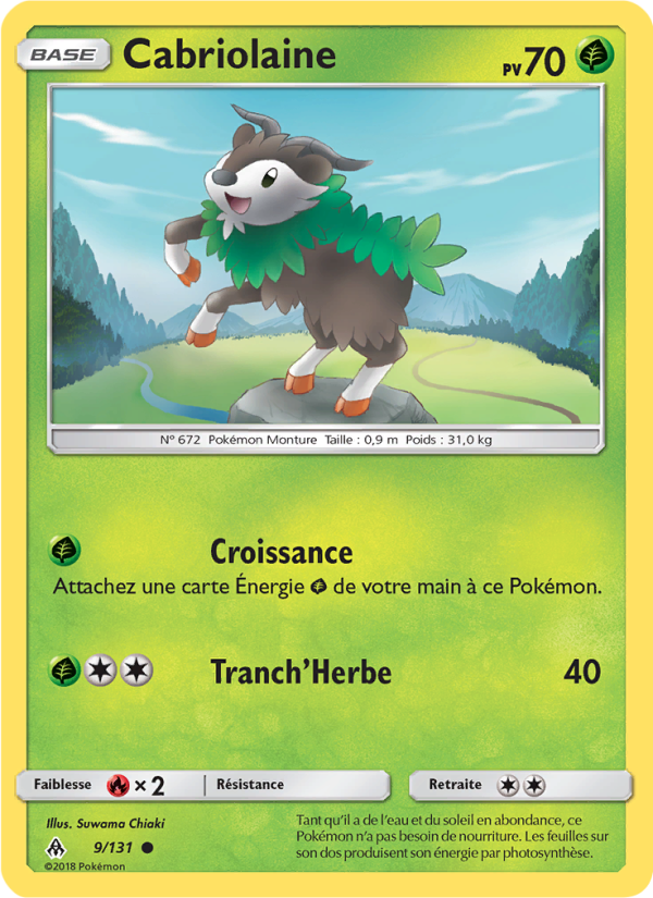 Cabriolaine 9 — Grauen Der Lichtfinsternis (French Pokémon TCG card)