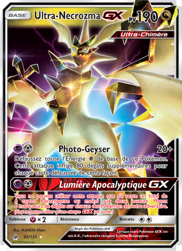 Ultra-Necrozma GX 95 — Grauen Der Lichtfinsternis (French Pokémon TCG card)