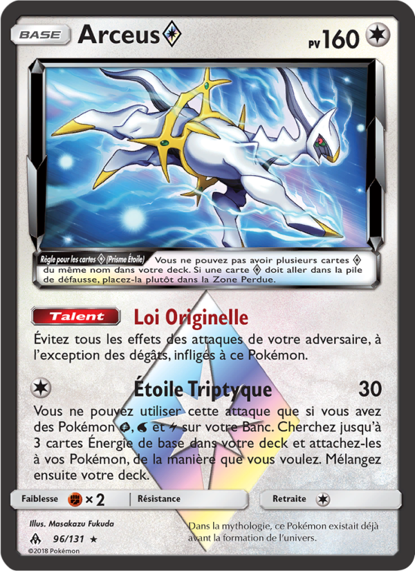 Arceus ◇ 96 — Grauen Der Lichtfinsternis (French Pokémon TCG card)