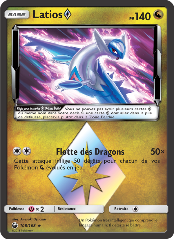 Latios ◇ 108 — Celestial Storm (French Pokémon TCG card)