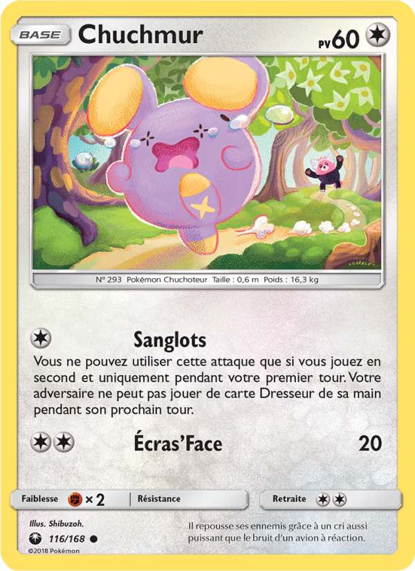 Chuchmur 116 — Celestial Storm (French Pokémon TCG card)