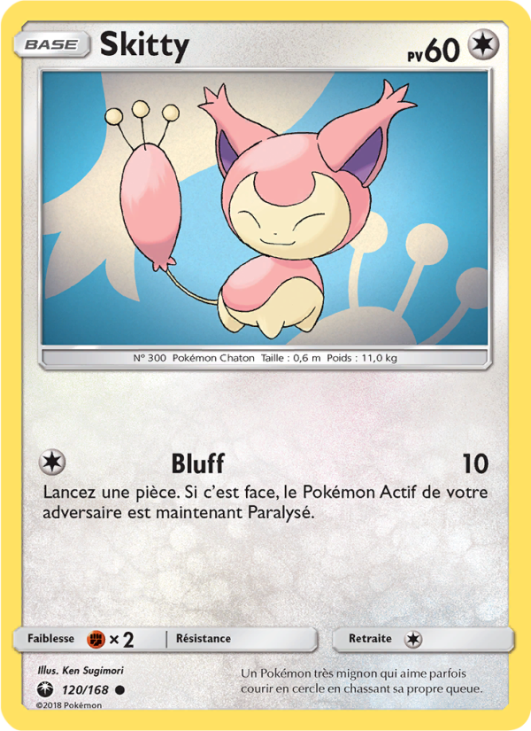 Skitty 120 — Celestial Storm (French Pokémon TCG card)