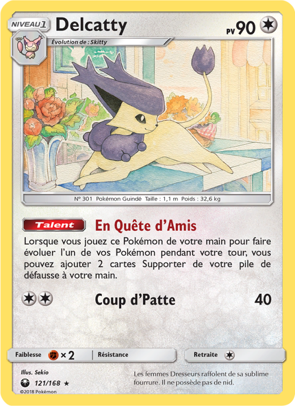 Delcatty 121 — Celestial Storm (French Pokémon TCG card)