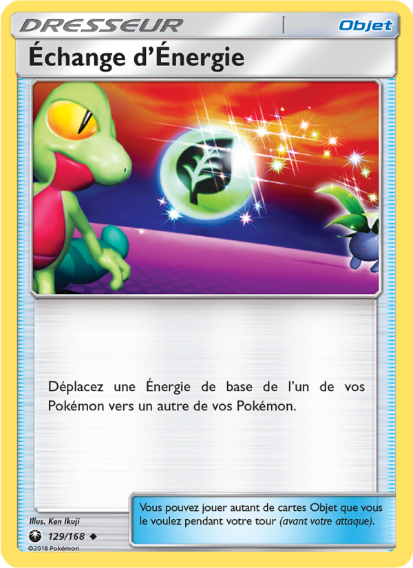 Échange d’Énergie 129 — Celestial Storm (French Pokémon TCG card)