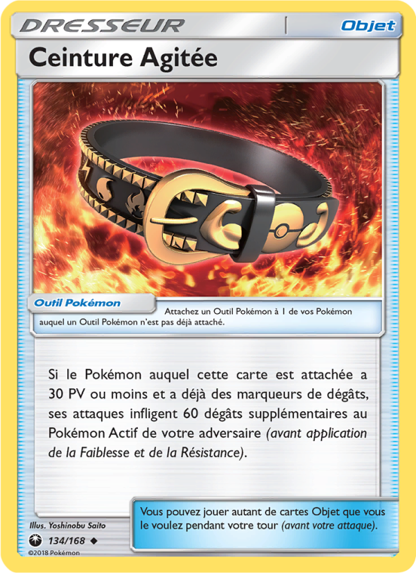Ceinture Agitée 134 — Celestial Storm (French Pokémon TCG card)